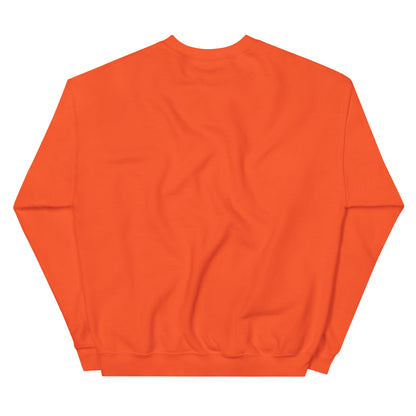 Be You in Orange and Yellow Unisex Crew Neck Sweatshirt