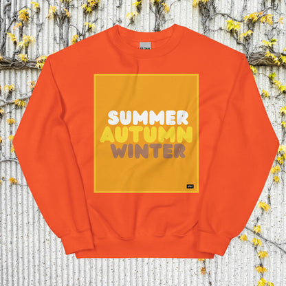 Autumn in Orange Unisex Crew Neck Sweatshirt - Available in Assorted Colors