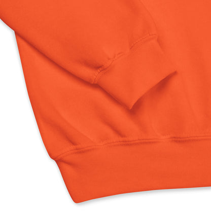 Be You in Orange and Yellow Unisex Crew Neck Sweatshirt
