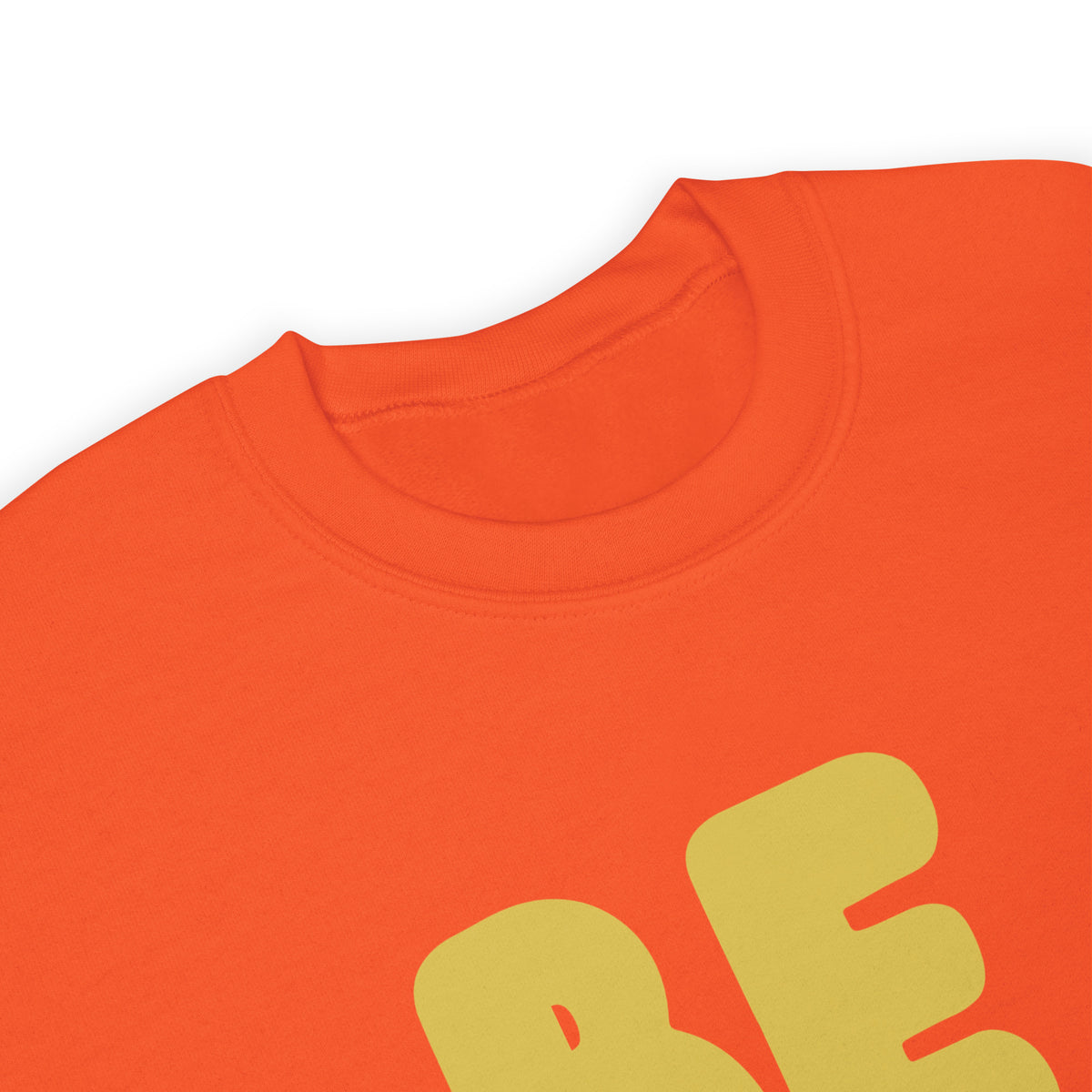 Be You in Orange and Yellow Unisex Crew Neck Sweatshirt
