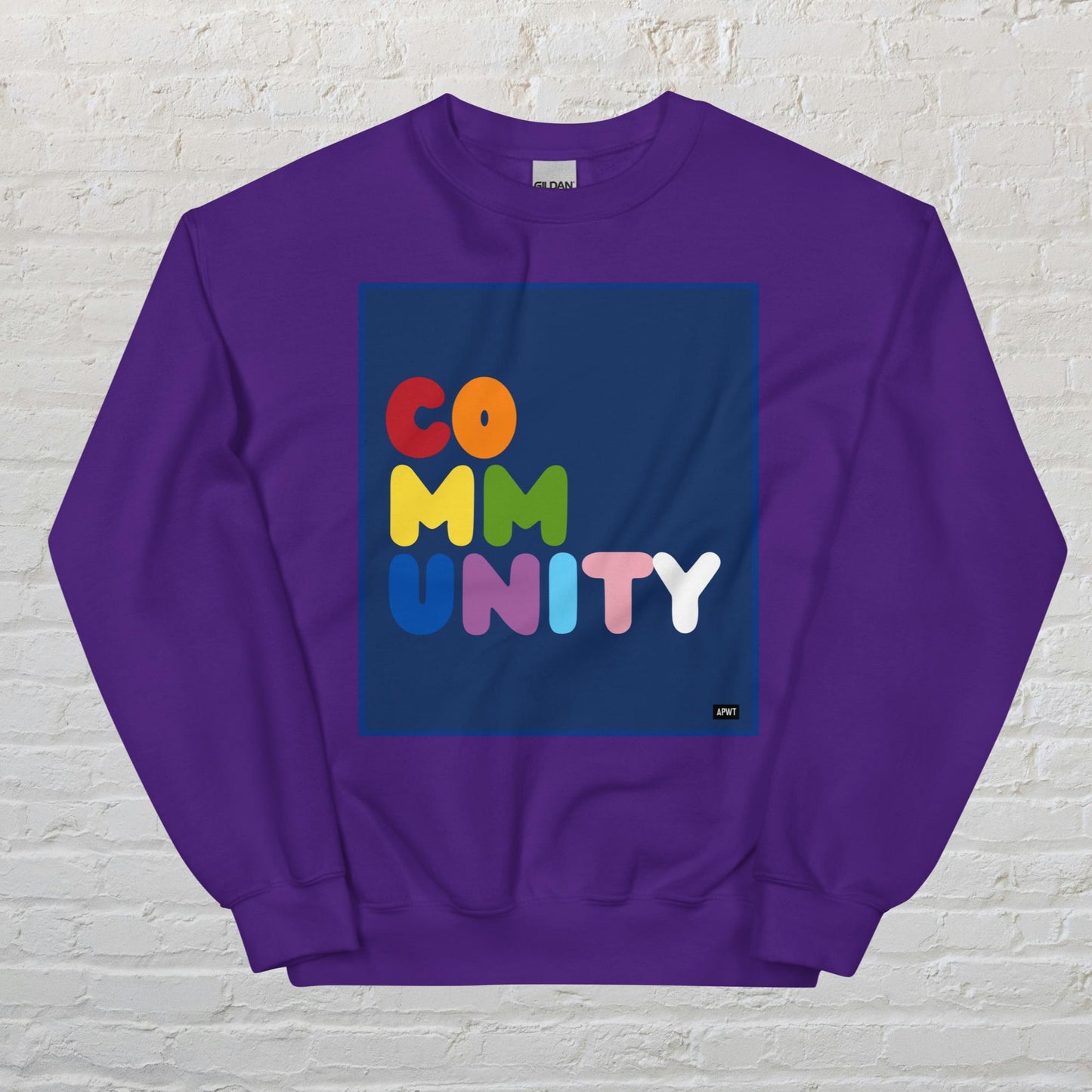 Rainbow Community Unisex Crew Neck Sweatshirt - Available in Assorted Colors