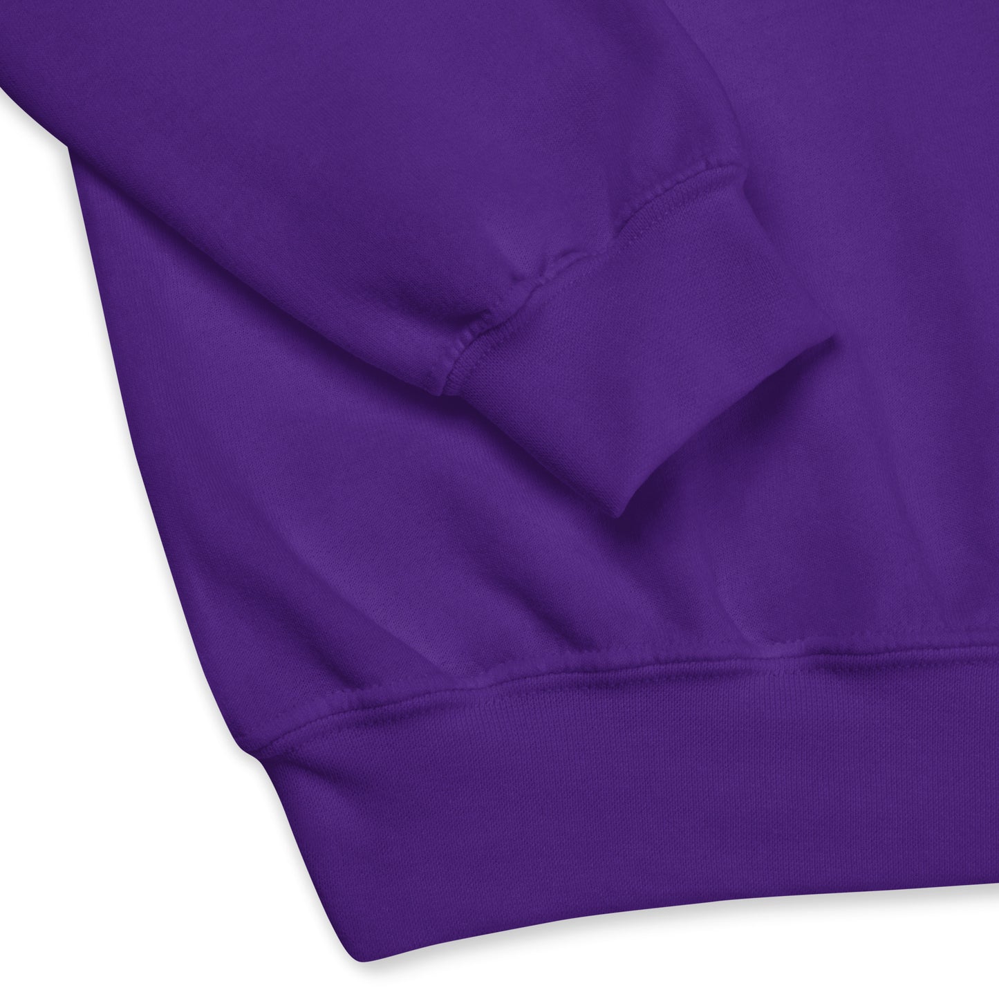  The APWT Gift Shop's Be You in Purple and Pink Unisex Crew Neck Sweatshirt from the Be You Collection's sleeves and waistband