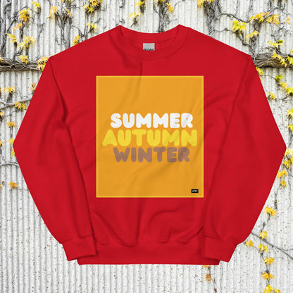 Autumn in Orange Unisex Crew Neck Sweatshirt - Available in Assorted Colors