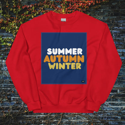 Autumn in Blue Unisex Crew Neck Sweatshirt - Available in Assorted Colors