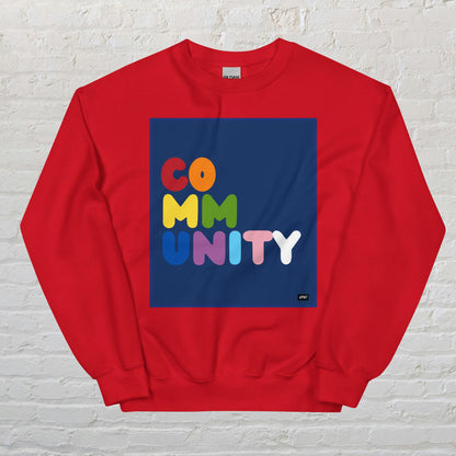 Rainbow Community Unisex Crew Neck Sweatshirt - Available in Assorted Colors