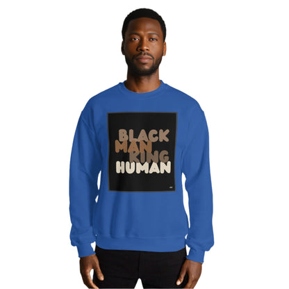 Black, Man, King, Human Crew Neck Sweatshirt - Available in Assorted Colors