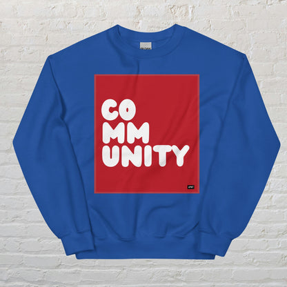 A Community in Crimson Unisex Crew Neck Sweatshirt - Available in Assorted Colors