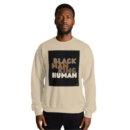 Black, Man, King, Human Crew Neck Sweatshirt - Available in Assorted Colors