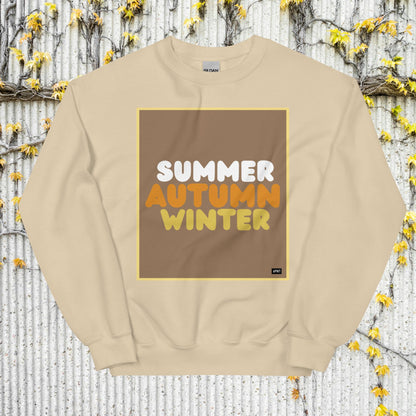 Autumn in Brown Unisex Crew Neck Sweatshirt - Available in Assorted Colors