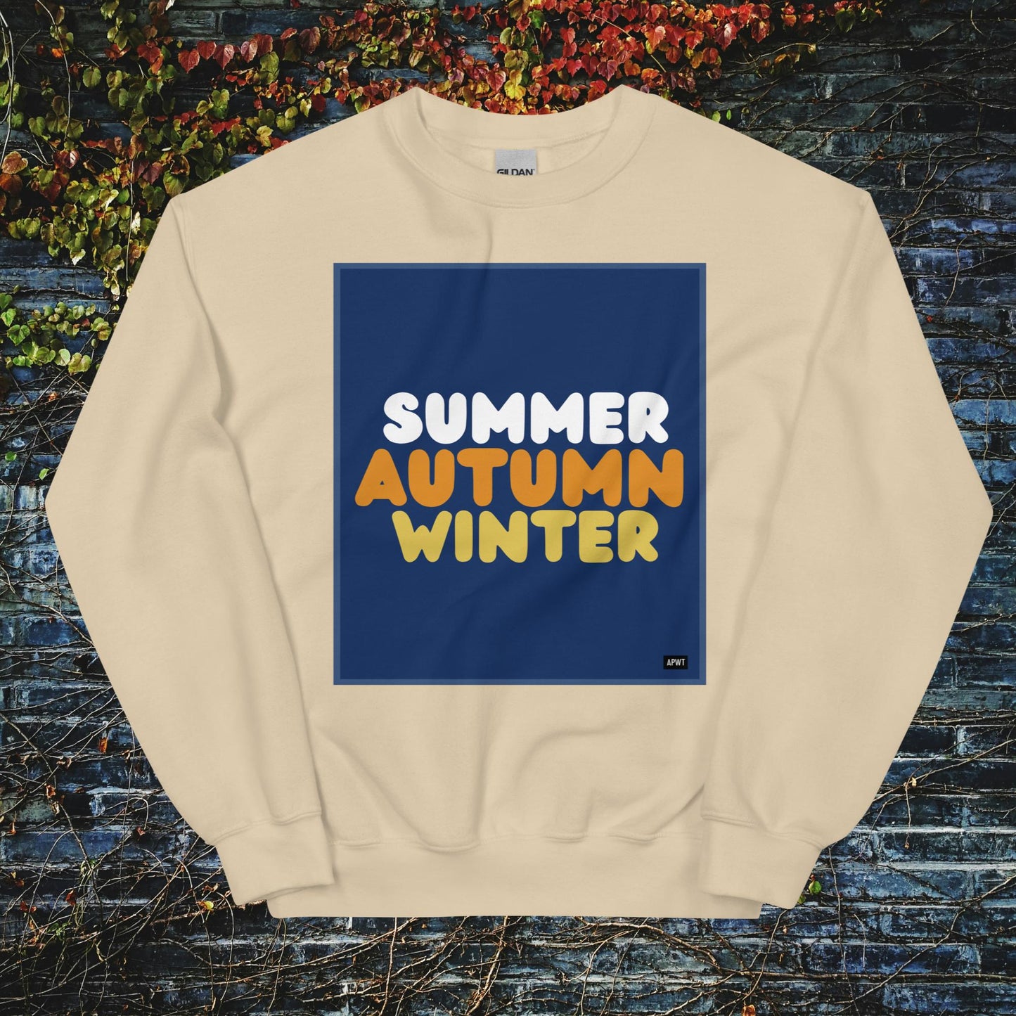 Autumn in Blue Unisex Crew Neck Sweatshirt - Available in Assorted Colors