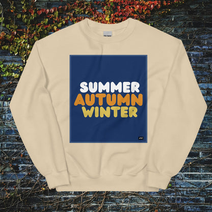 Autumn in Blue Unisex Crew Neck Sweatshirt - Available in Assorted Colors
