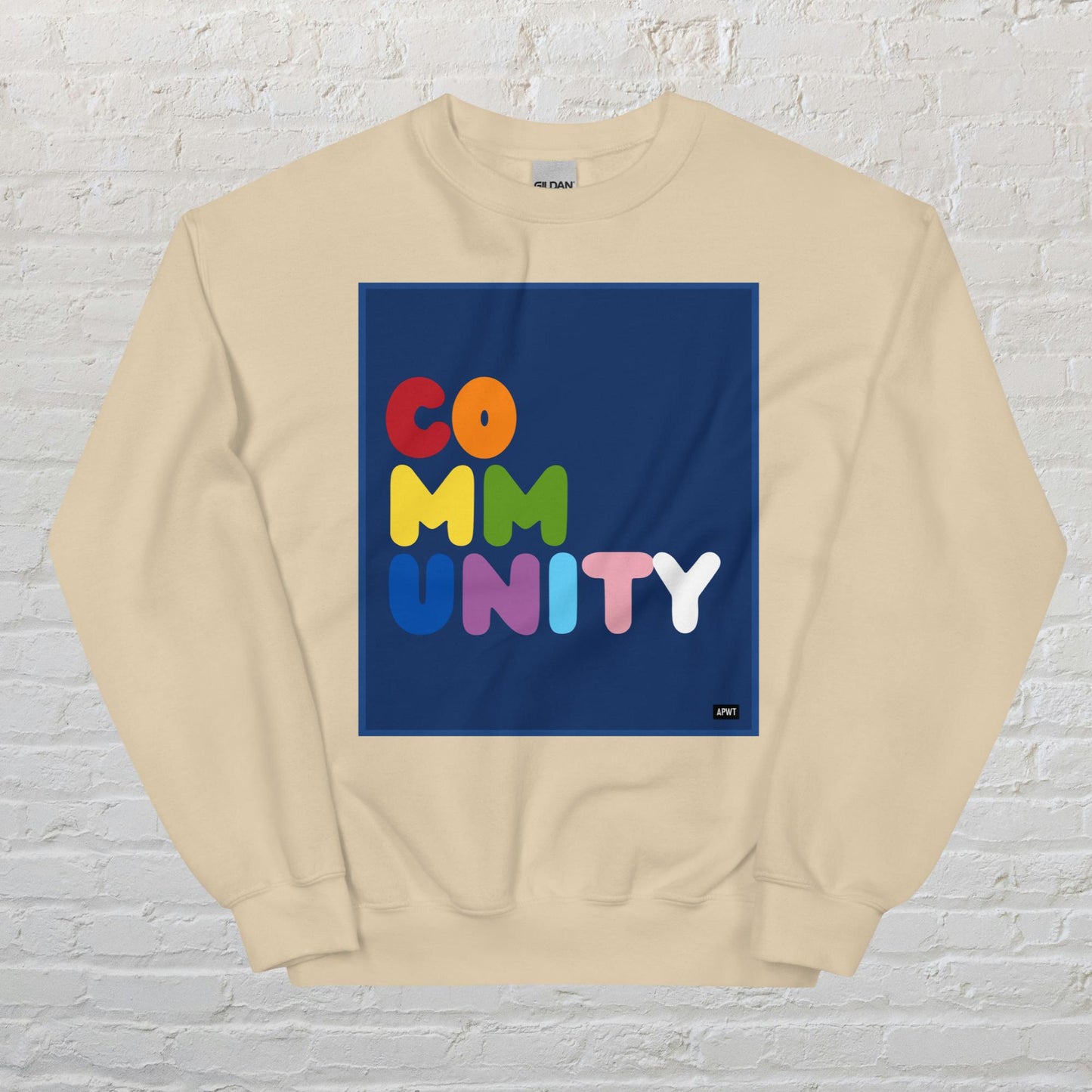 Rainbow Community Unisex Crew Neck Sweatshirt - Available in Assorted Colors