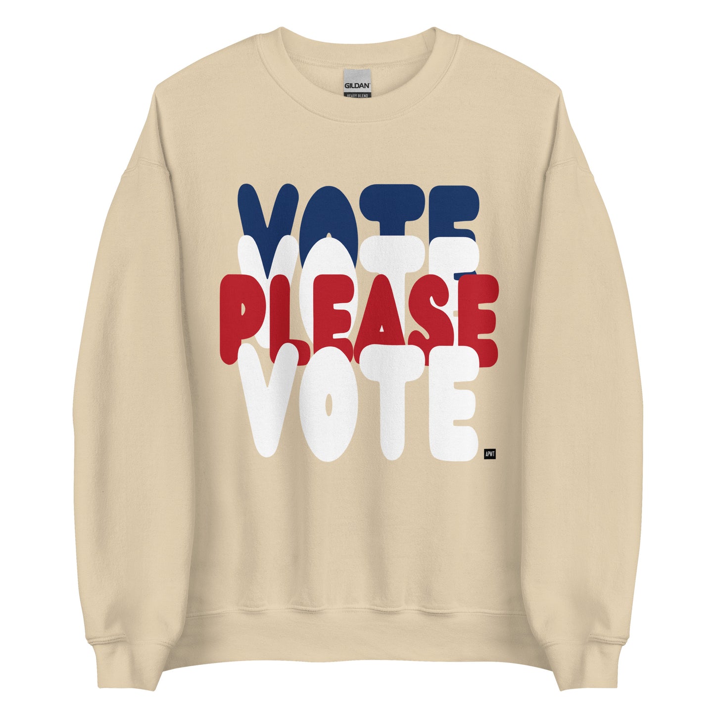 Please Vote Unisex Crew Neck Sweatshirt - Available in Assorted Colors