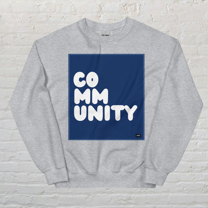 A Community in Dark Blue Unisex Crew Neck Sweatshirt