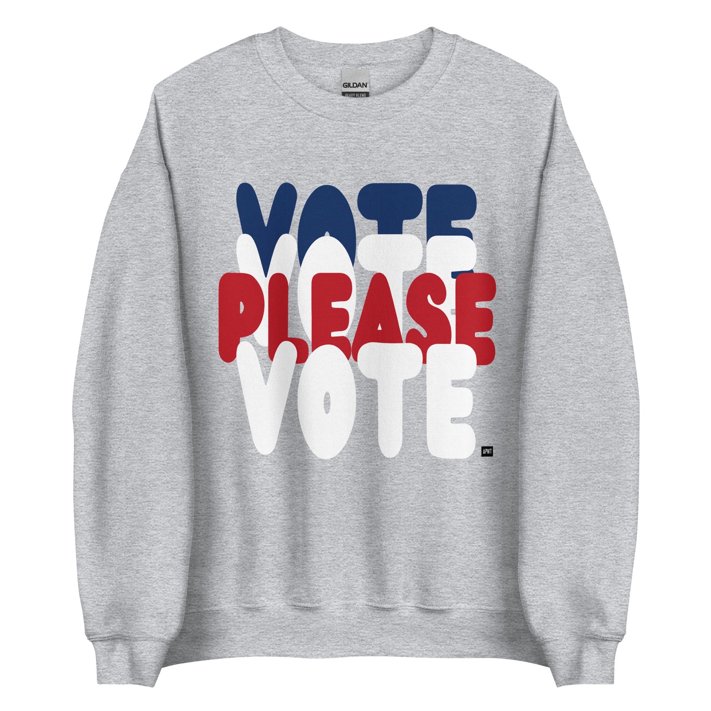 Please Vote Unisex Crew Neck Sweatshirt - Available in Assorted Colors