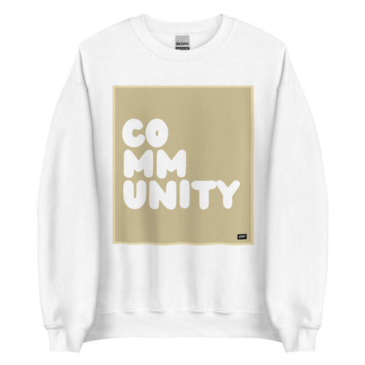 A Community in Beige Unisex Crew Neck Sweatshirt - The APWT Gift Shop