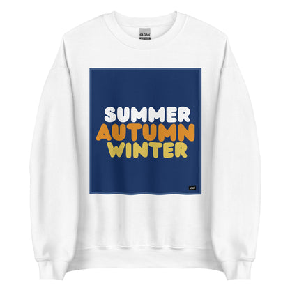 Autumn in Blue Unisex Crew Neck Sweatshirt - Available in Assorted Colors