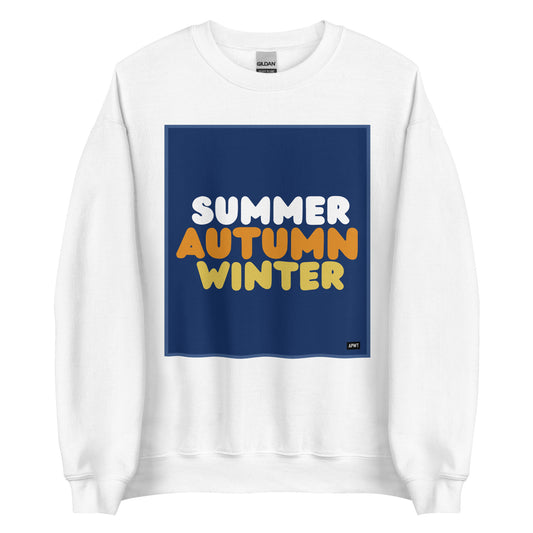 Autumn in Blue Unisex Crew Neck Sweatshirt - Available in Assorted Colors