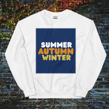 Autumn in Blue Unisex Crew Neck Sweatshirt - Available in Assorted Colors
