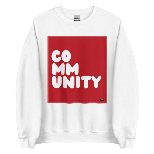 A Community in Crimson Unisex Crew Neck Sweatshirt - The APWT Gift Shop