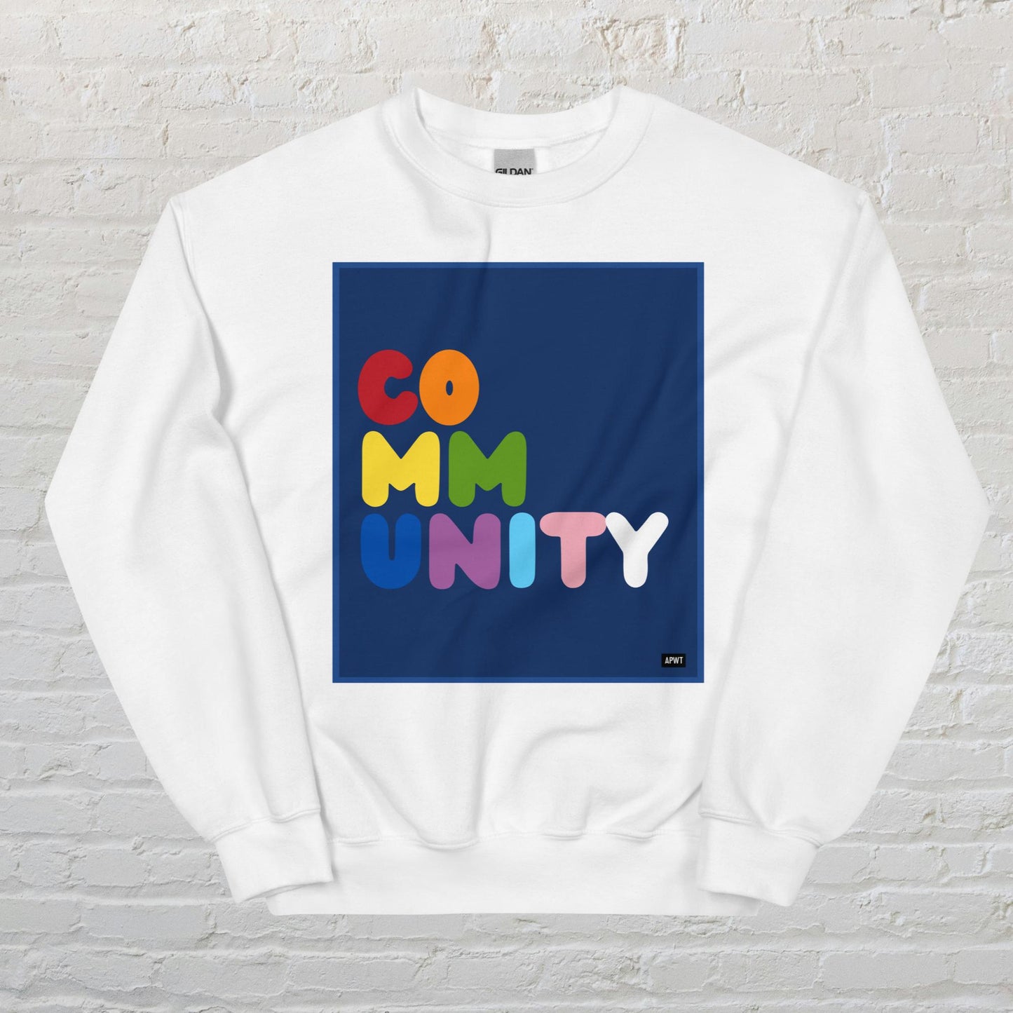 Rainbow Community Unisex Crew Neck Sweatshirt - Available in Assorted Colors
