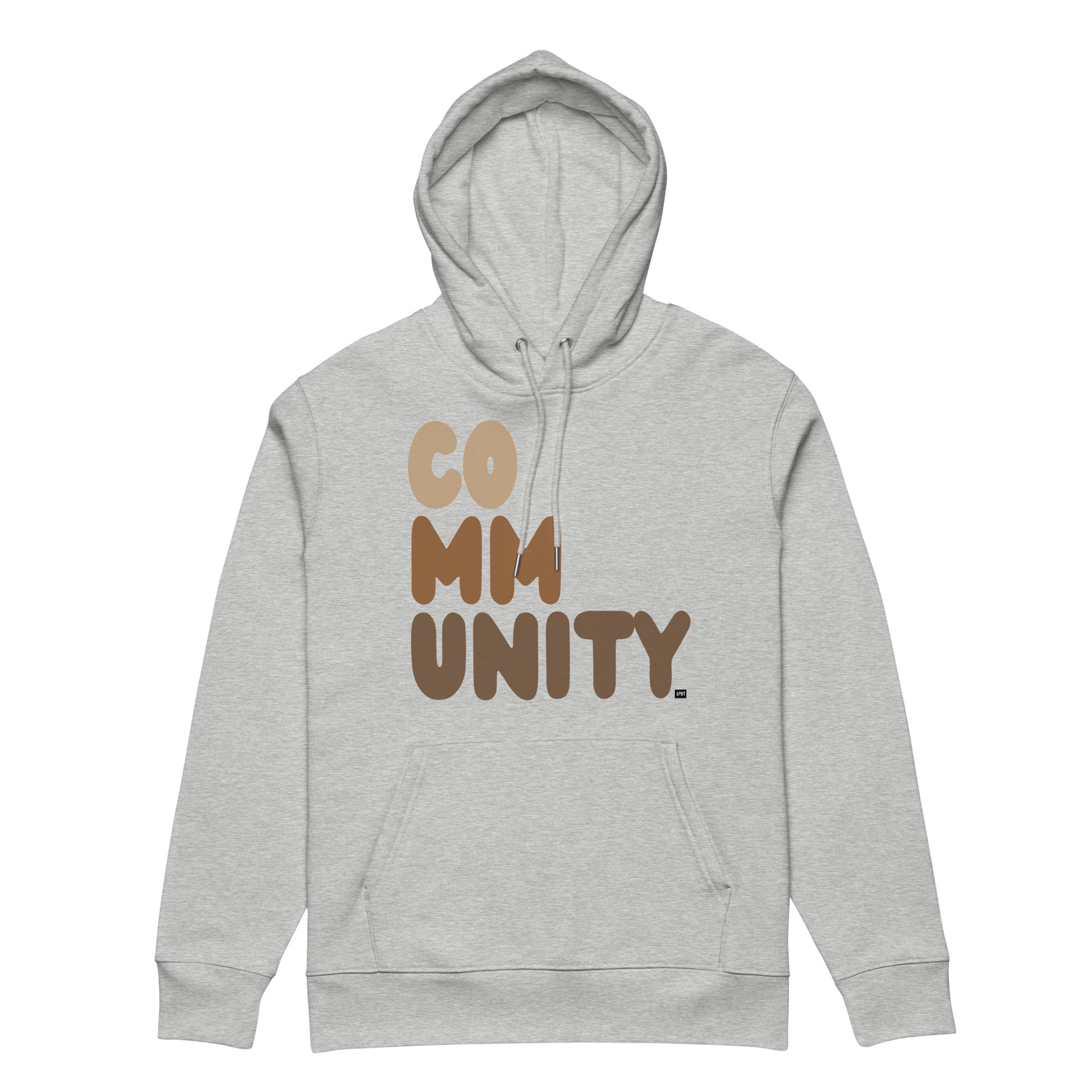 The APWT Gift Shop's Our Community Premium Unisex Hoodie from the Community Collection and the Premium Basics Collection in Grey