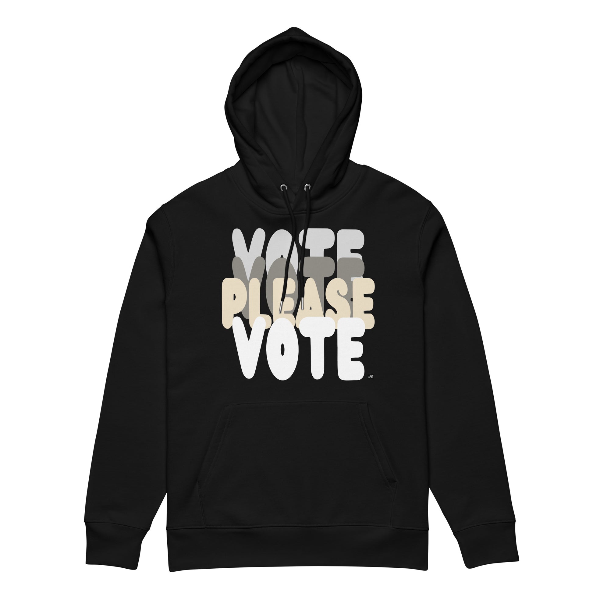 Please Vote in Black and White Premium Unisex Hoodie - The APWT Gift Shop