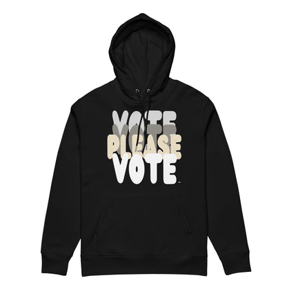 Please Vote in Black and White Premium Unisex Hoodie - The APWT Gift Shop