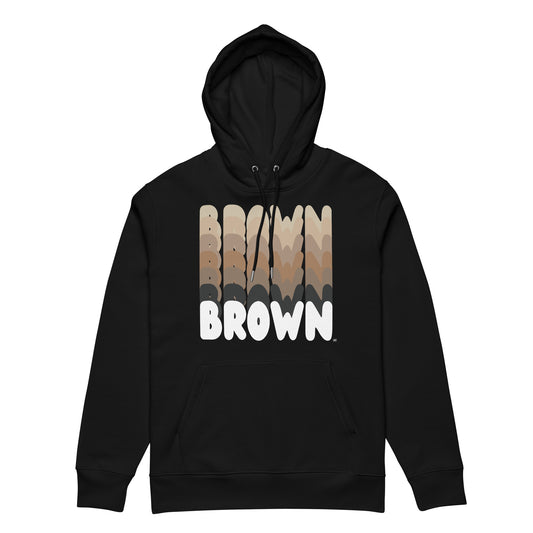 Shades in Brown Premium Unisex Hoodie - The APWT Gift Shop