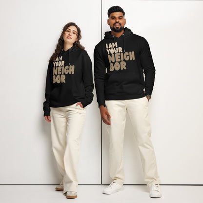 I Am Your Neighbor in Brown Premium Unisex Hoodie - The APWT Gift Shop