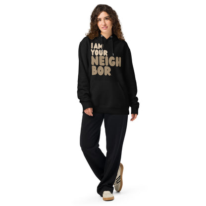 I Am Your Neighbor in Brown Premium Unisex Hoodie - The APWT Gift Shop