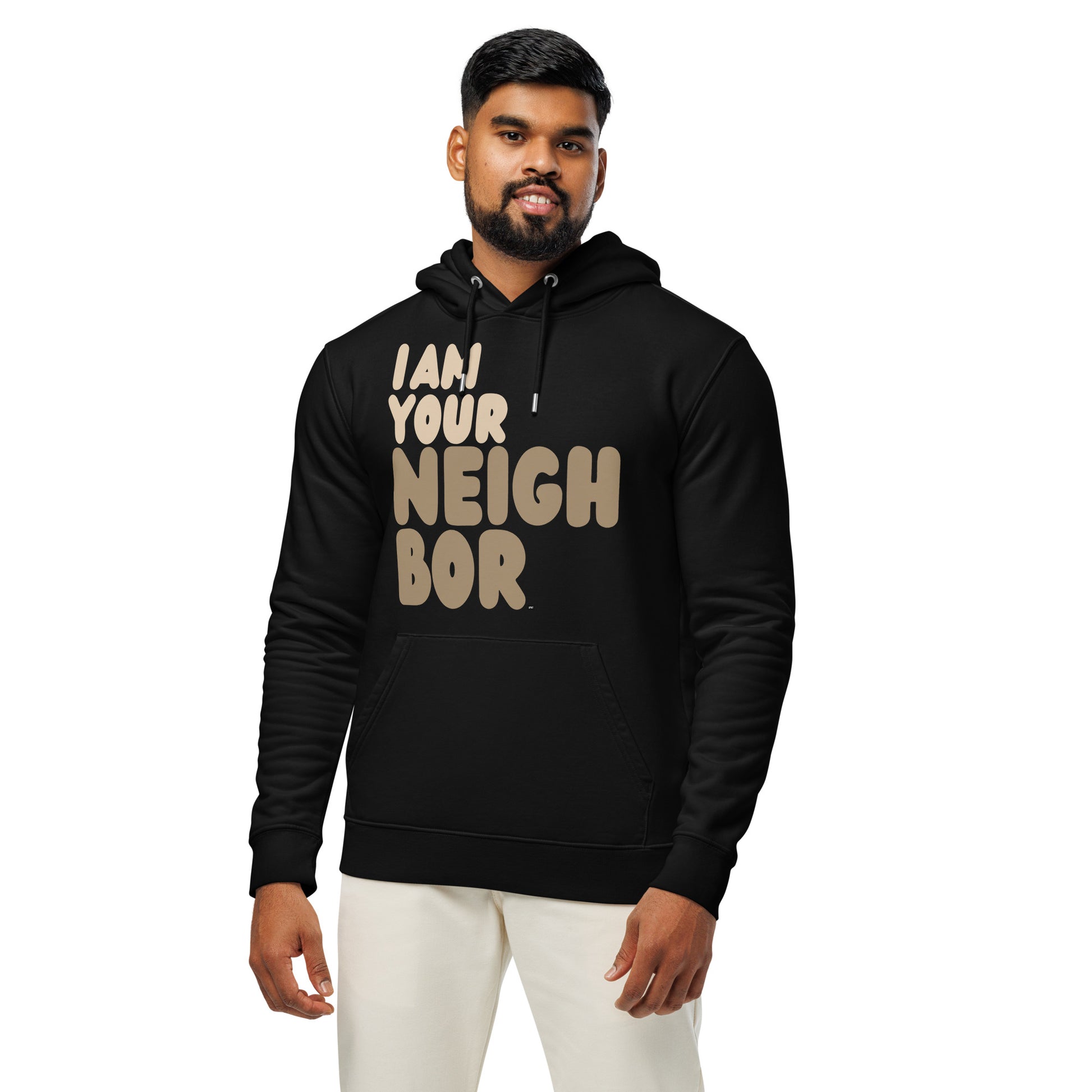 I Am Your Neighbor in Brown Premium Unisex Hoodie - The APWT Gift Shop