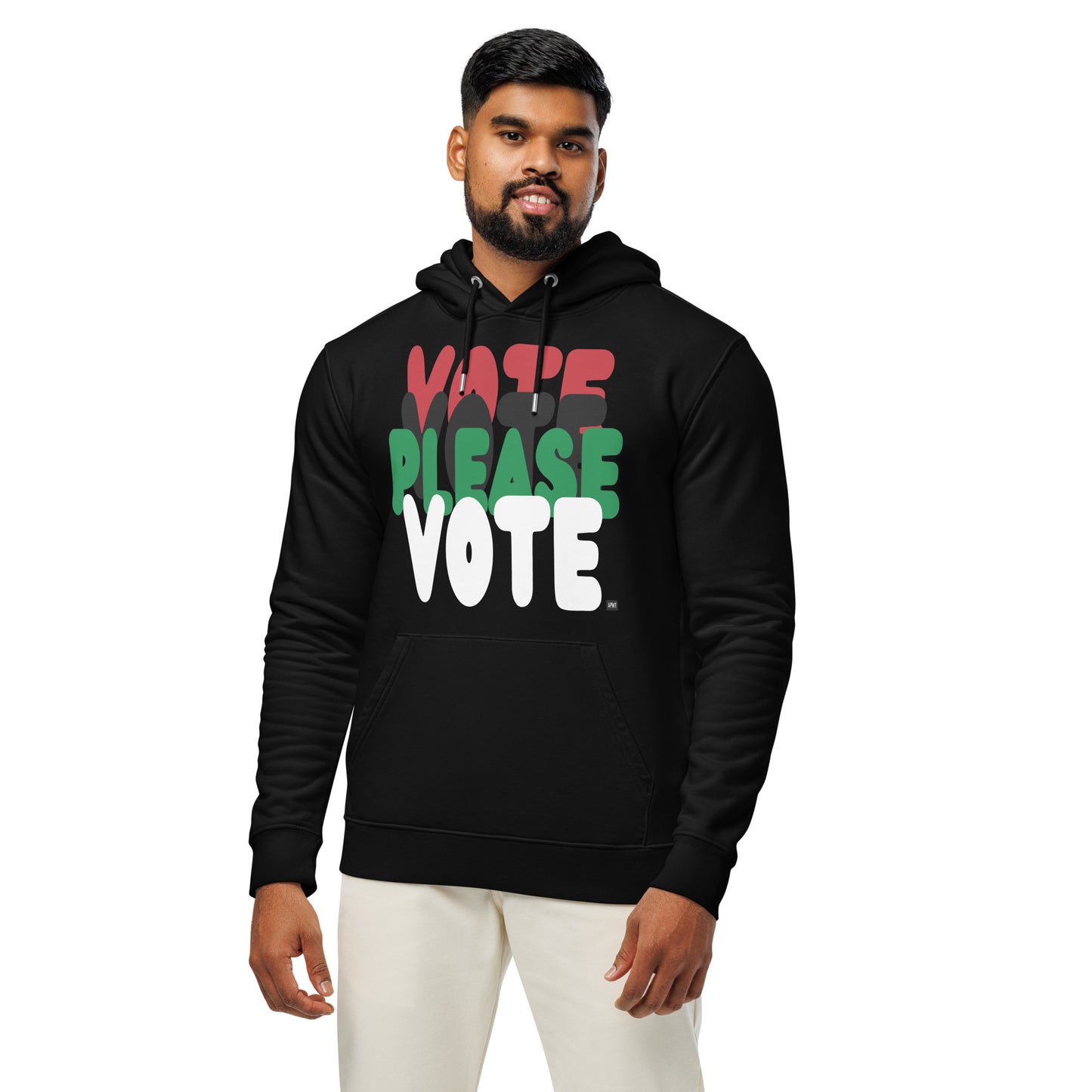 Please Vote in Black Premium Unisex Hoodie - The APWT Gift Shop