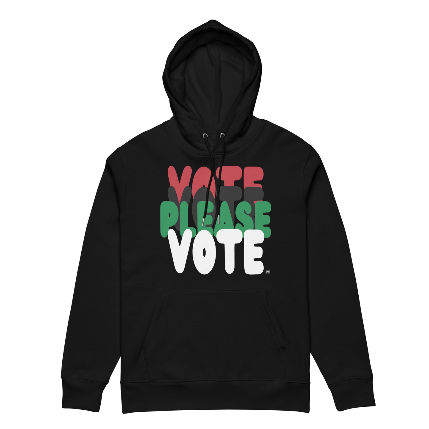 Please Vote in Black Premium Unisex Hoodie - The APWT Gift Shop