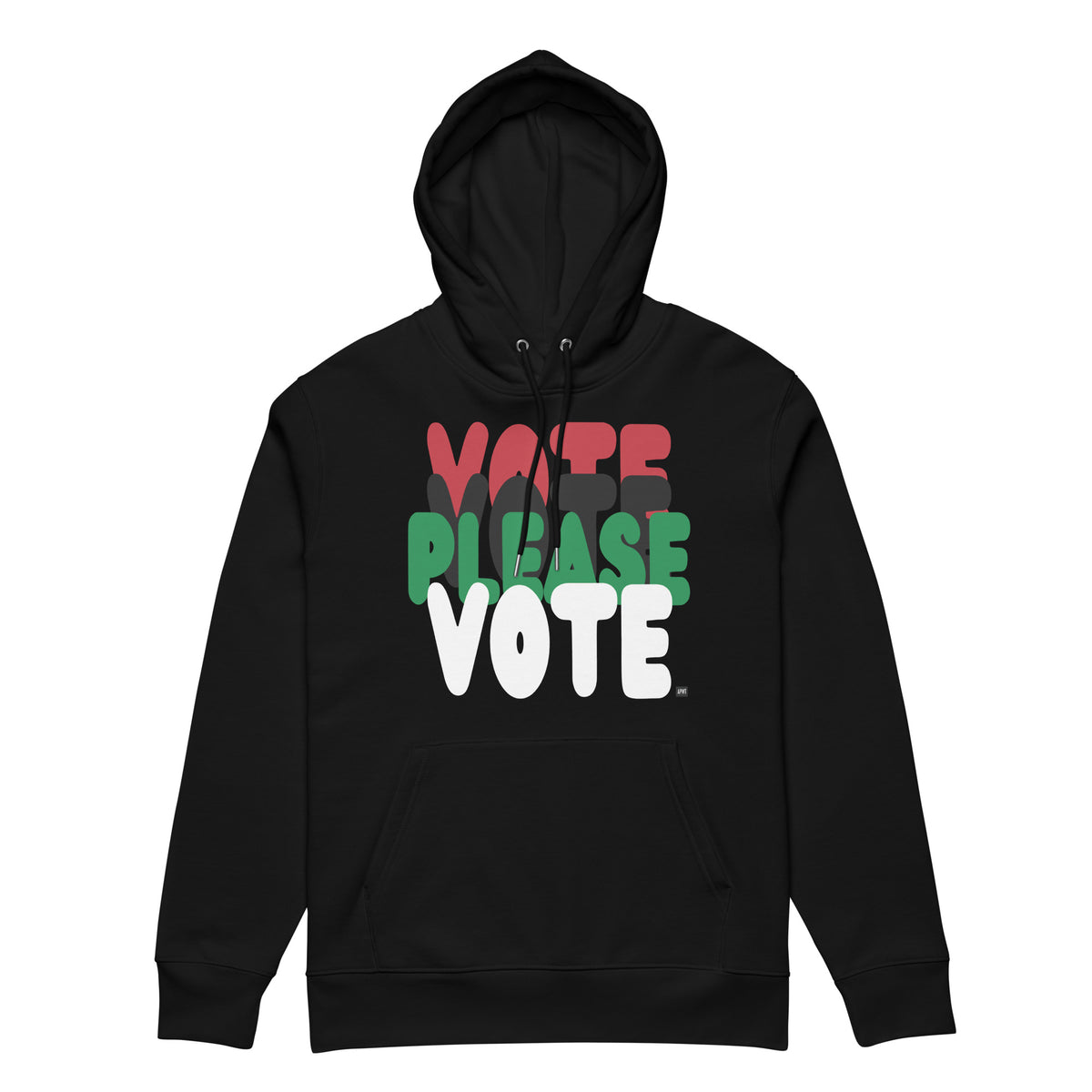 Please Vote in Black Premium Unisex Hoodie - The APWT Gift Shop