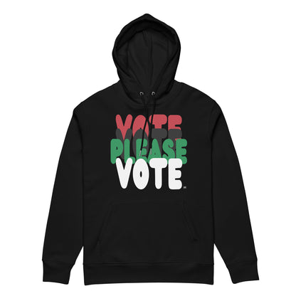 Please Vote in Black Premium Unisex Hoodie - The APWT Gift Shop