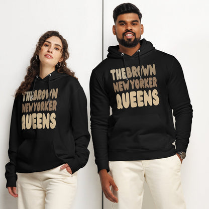 The Brown new Yorker Queens Premium Unisex Hoodie - The APWT Gift Shop