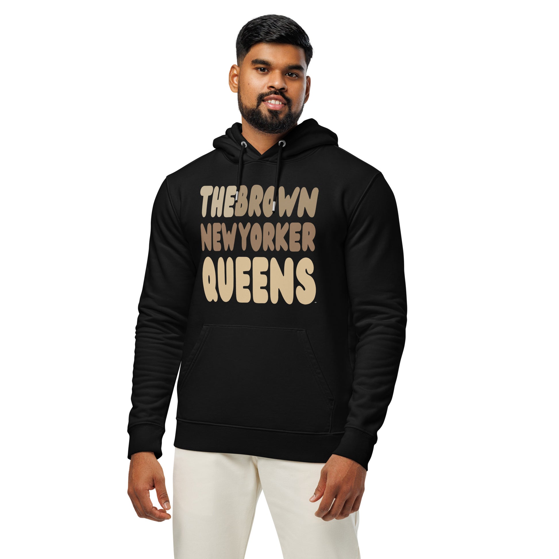 The Brown new Yorker Queens Premium Unisex Hoodie - The APWT Gift Shop