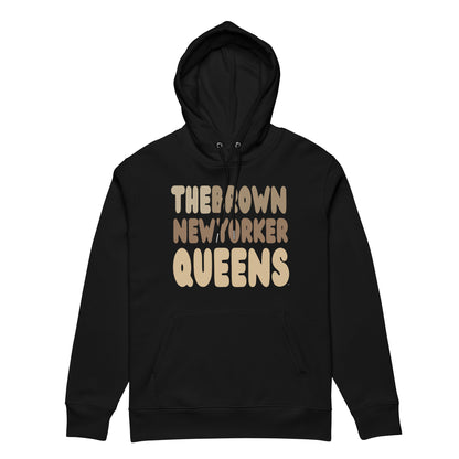 The Brown new Yorker Queens Premium Unisex Hoodie - The APWT Gift Shop