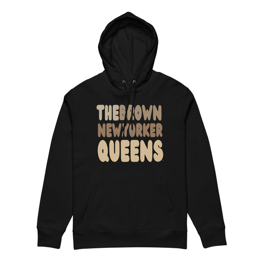 The Brown new Yorker Queens Premium Unisex Hoodie - The APWT Gift Shop