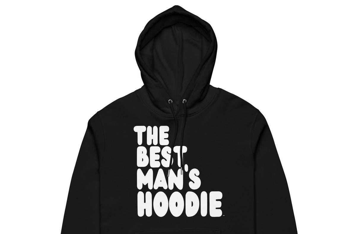The APWT Gift Shop's Best Man's Hoodie Premium Unisex Hoodie from the APWT Wedding Shop and the Premium Basics Collection - Close-Up Front