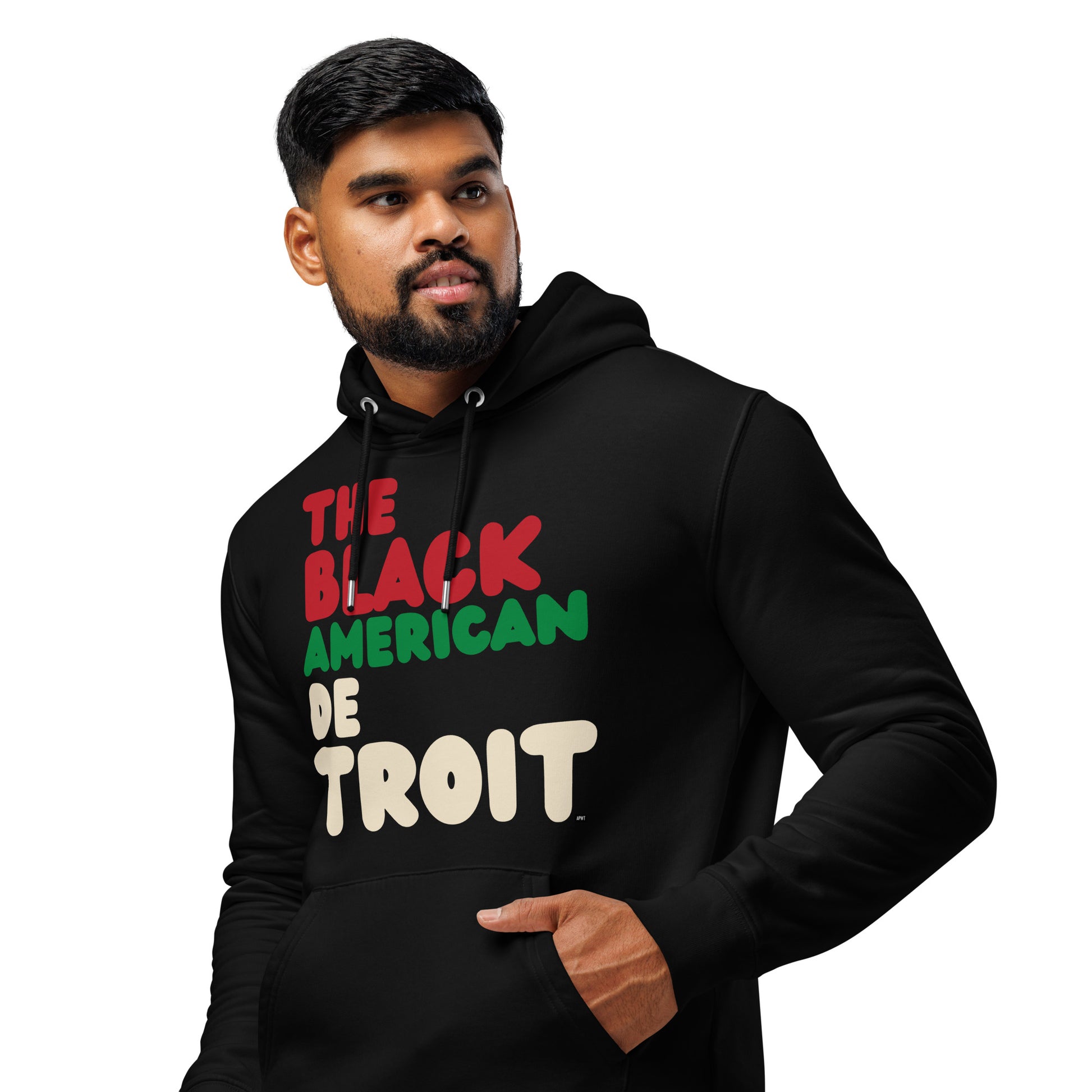 The Black American Detroit Premium Unisex Hoodie - The APWT Gift Shop
