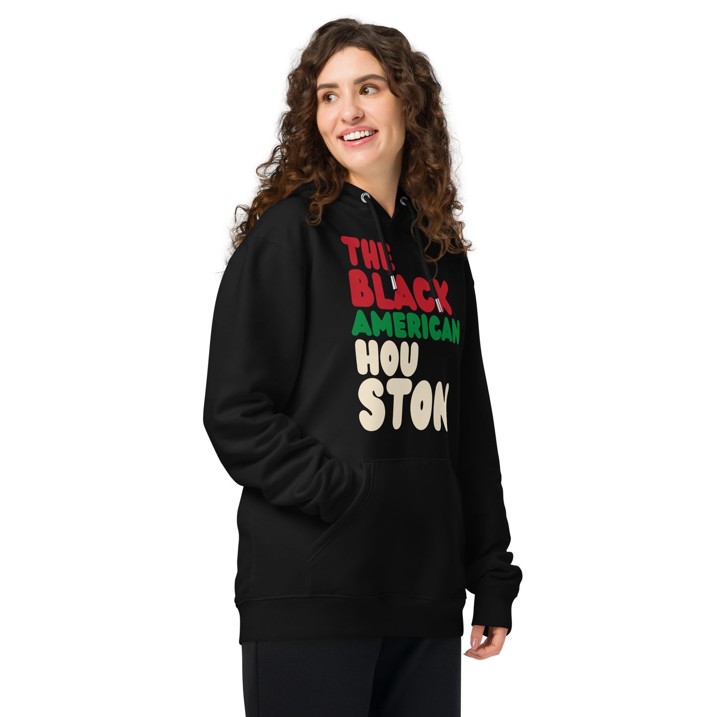 The Black American Houston Premium Unisex Hoodie - The APWT Gift Shop