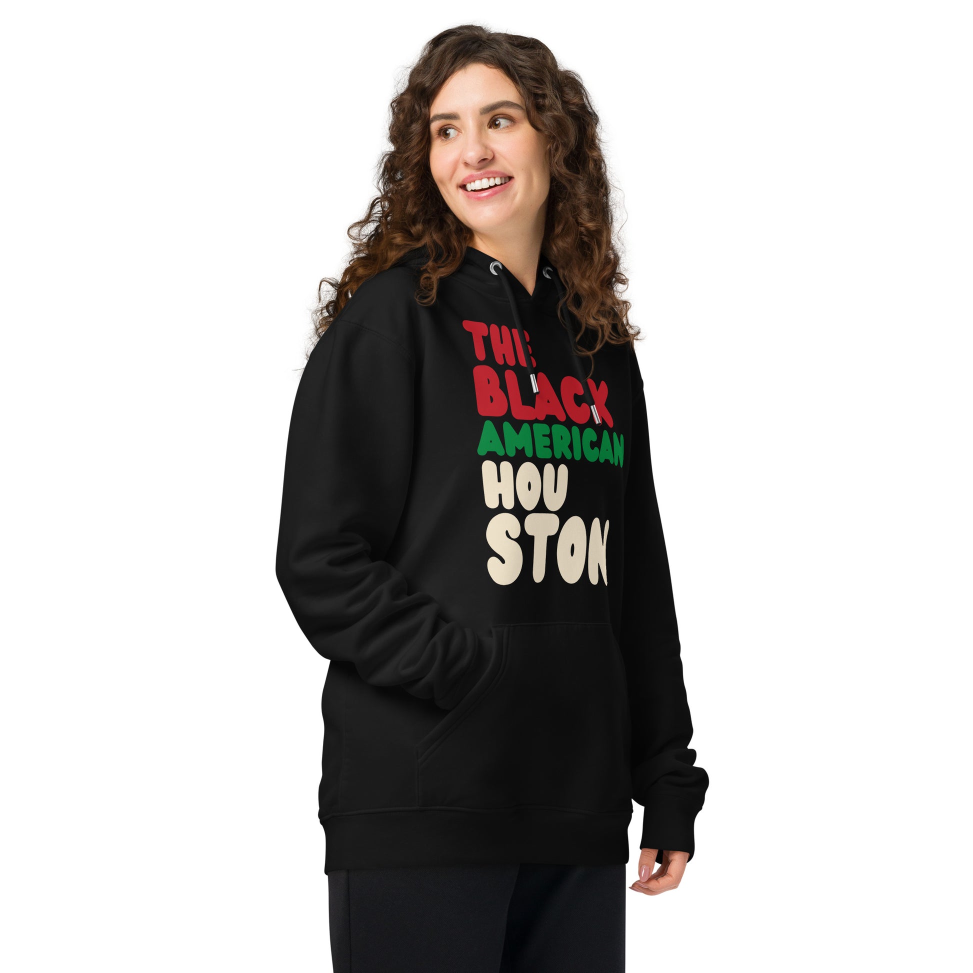 The Black American Houston Premium Unisex Hoodie - The APWT Gift Shop