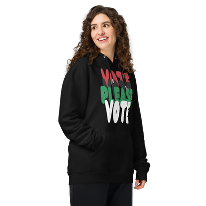 Please Vote in Black Premium Unisex Hoodie - The APWT Gift Shop