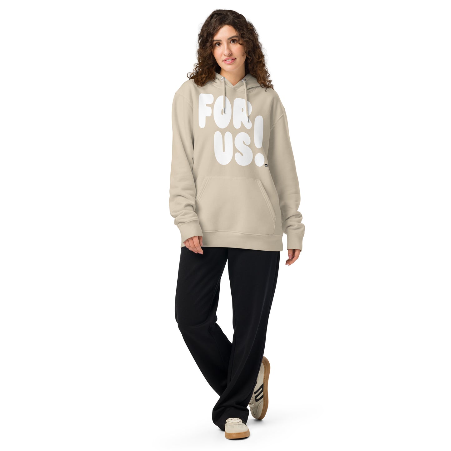 For Us in Beige and White Premium Unisex Hoodie - The APWT Gift Shop