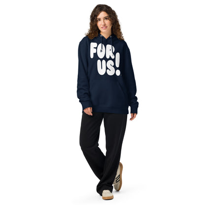 For Us in Blue and White Premium Unisex Hoodie - The APWT Gift Shop