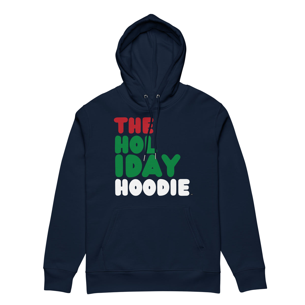The Holiday Hoodie Premium Unisex Hoodie from the APWT Holiday Shop and the Day in the Life Collection in Navy Blue