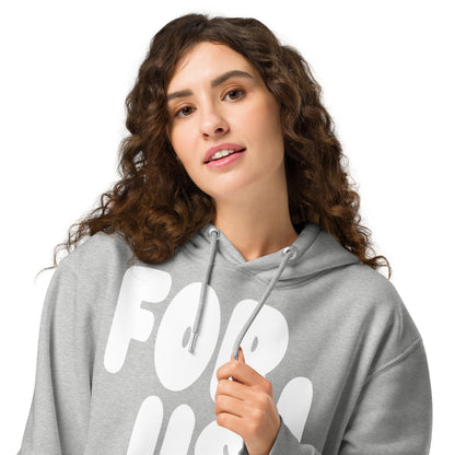 For Us in Grey and White Premium Unisex Hoodie - The APWT Gift Shop