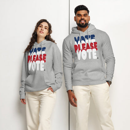 Please Vote Premium Unisex Hoodie - Available in 2 Colors